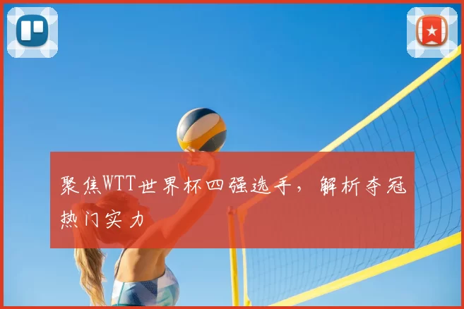 聚焦WTT世界杯四强选手,解析夺冠热门实力